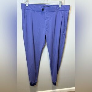 Greyson Jogger Pants Men's Blue Montauk Golf Stretch Performance Tech Size 32x30